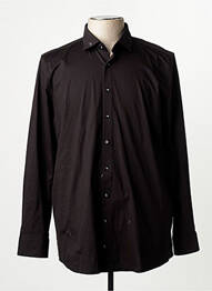 Chemise manches longues noir OLYMP homme