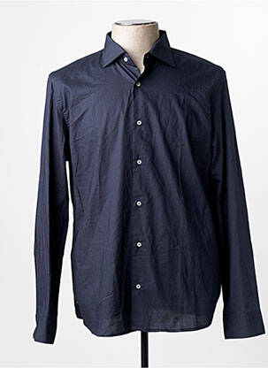 Chemise manches longues bleu MANGO homme