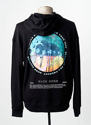 Sweat-shirt à capuche manches longues manches longues noir JACK & JONES homme