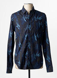 Chemise manches longues bleu GARCIA homme