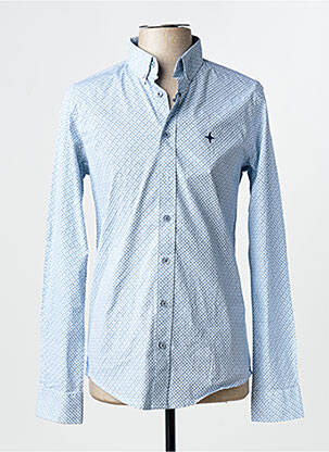 Chemise manches longues bleu HAZE&FINN homme