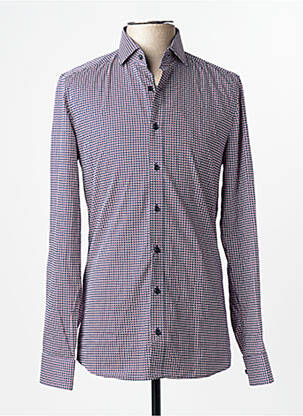 Chemise manches longues rouge OLYMP homme