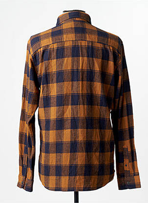 Chemise manches longues marron JACK & JONES homme
