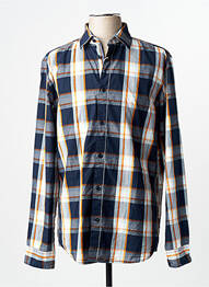 Chemise manches longues manches longues bleu TOM TAILOR homme