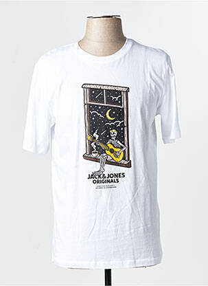 T-shirt blanc JACK & JONES homme