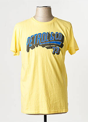 T-shirt jaune PETROL INDUSTRIES homme