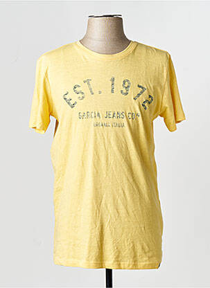 T-shirt jaune GARCIA homme