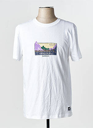 T-shirt blanc JACK & JONES homme