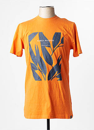 T-shirt orange GARCIA homme