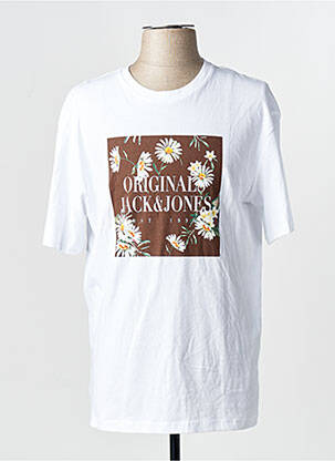 T-shirt blanc JACK & JONES homme