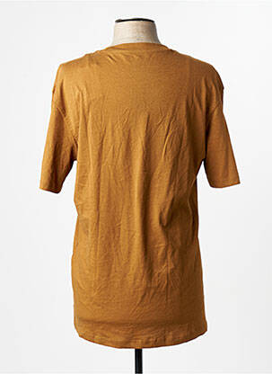 T-shirt col rond manches courtes marron JACK & JONES homme