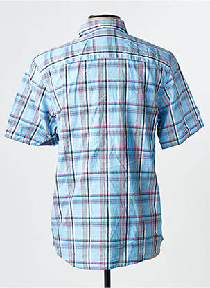 Chemise manches courtes coupe droite bleu TOM TAILOR homme