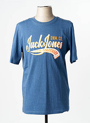 T-shirt bleu JACK & JONES homme