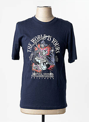 T-shirt bleu JACK & JONES homme