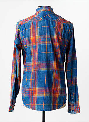 Chemise manches longues bleu GARCIA homme