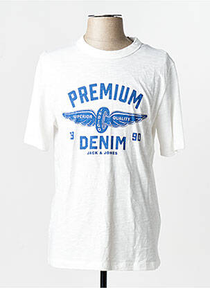 T-shirt blanc JACK & JONES homme