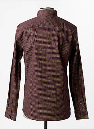 Chemise manches longues marron JACK & JONES homme