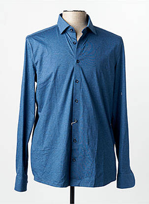 Chemise manches longues bleu OLYMP homme