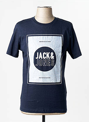 T-shirt bleu JACK & JONES homme