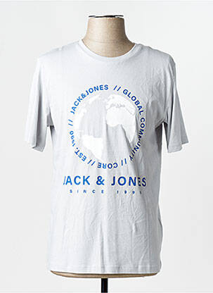 T-shirt gris JACK & JONES homme