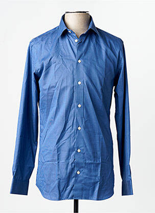 Chemise manches longues poignets boutonnés bleu SELECTED homme