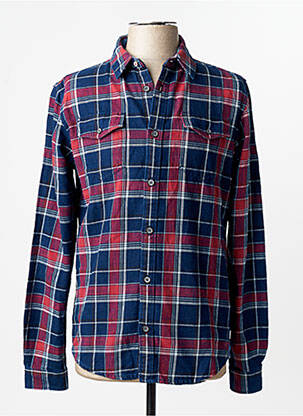 Chemise manches longues rouge PETROL INDUSTRIES homme