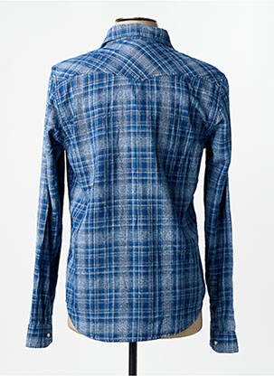 Chemise manches longues bleu GARCIA homme