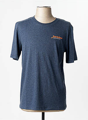 T-shirt col rond gris JACK & JONES homme
