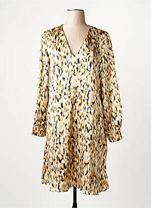 Robe mi-longue beige VERO MODA femme