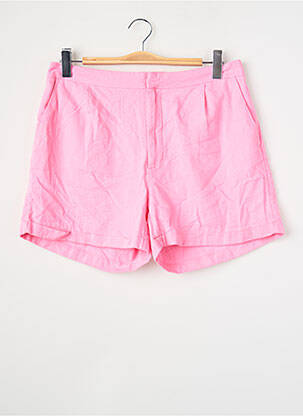 Short coupe droite rose ONLY femme