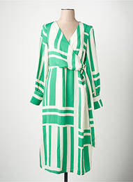 Robe longue manches longues manches longues vert VERO MODA femme