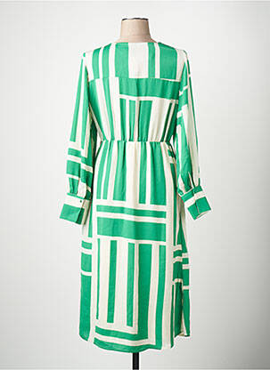 Robe longue manches longues manches longues vert VERO MODA femme