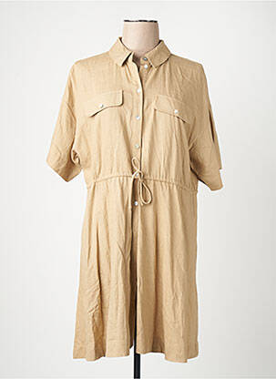 Robe courte beige VERO MODA femme