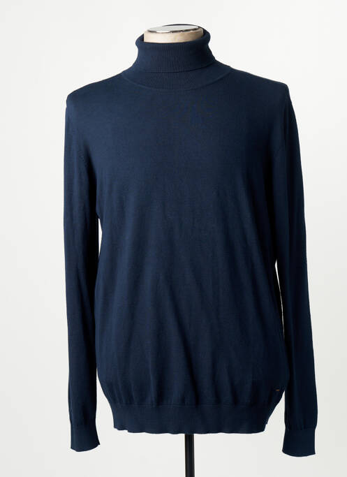 Pull col roulé bleu PETROL INDUSTRIES homme