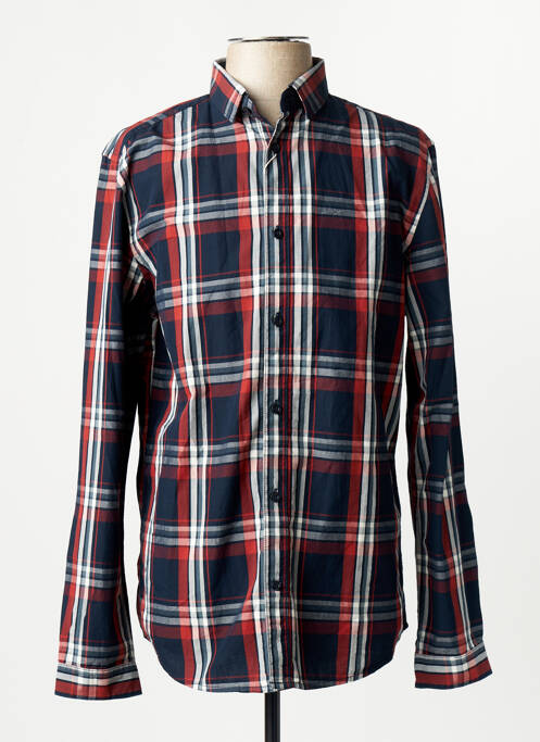 Chemise manches longues manches longues bleu TOM TAILOR homme