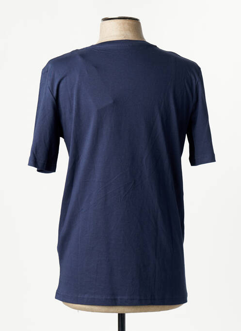 T-shirt col rond bleu JACK & JONES homme