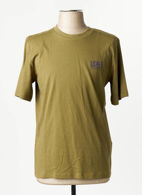 T-shirt coupe droite manches courtes vert JACK & JONES homme