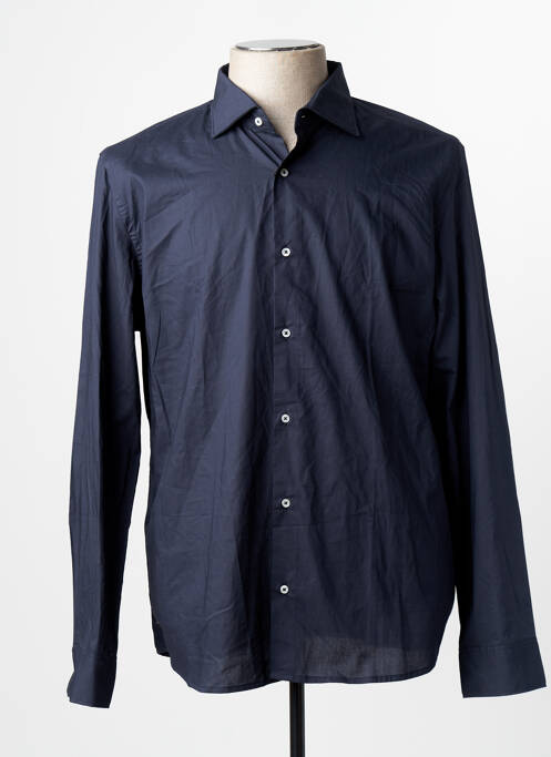 Chemise manches longues bleu MANGO homme