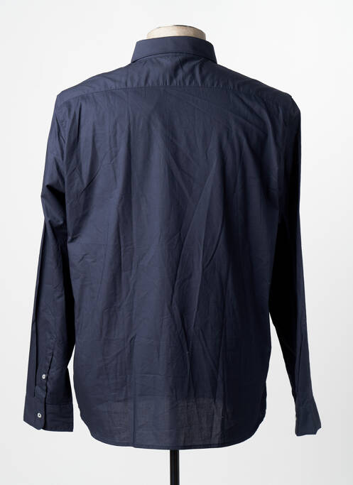 Chemise manches longues bleu MANGO homme