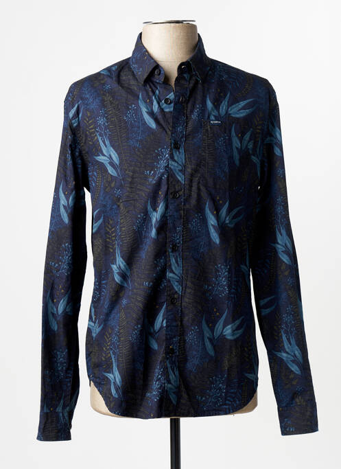 Chemise manches longues bleu GARCIA homme