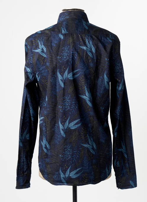 Chemise manches longues bleu GARCIA homme