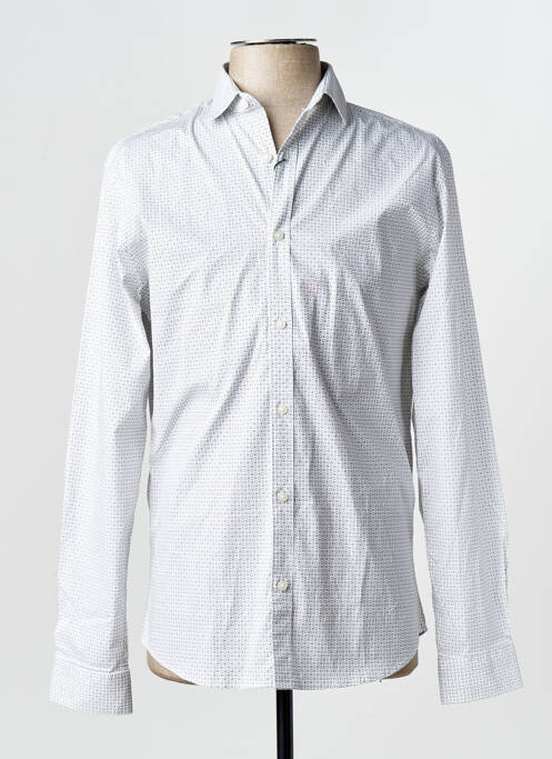 Chemise manches longues blanc JACK & JONES homme
