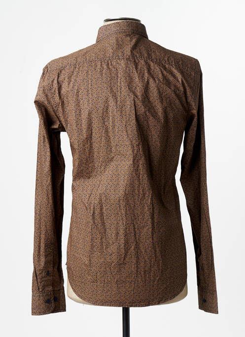 Chemise manches longues marron GARCIA homme