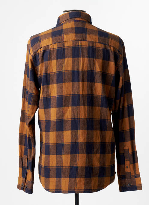 Chemise manches longues marron JACK & JONES homme