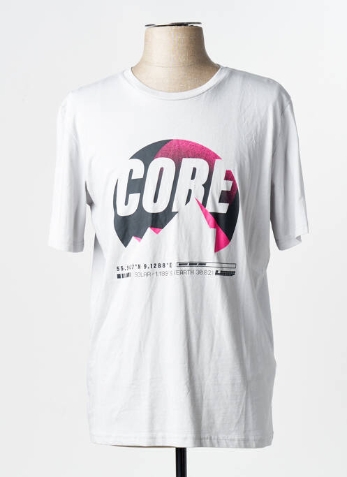 T-shirt col rond gris JACK & JONES homme