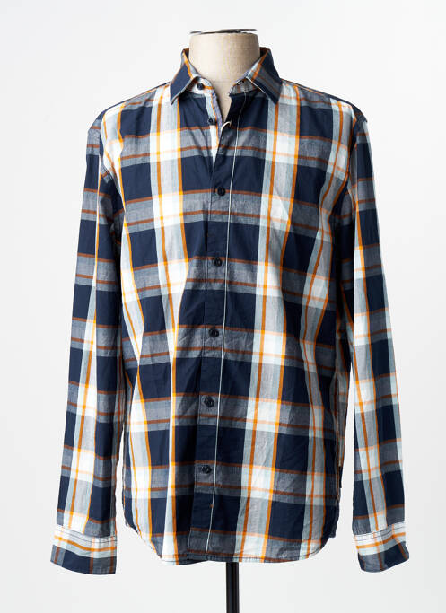 Chemise manches longues manches longues bleu TOM TAILOR homme