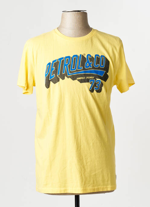 T-shirt jaune PETROL INDUSTRIES homme