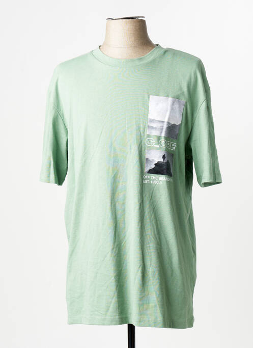 T-shirt manches courtes manches courtes vert JACK & JONES homme