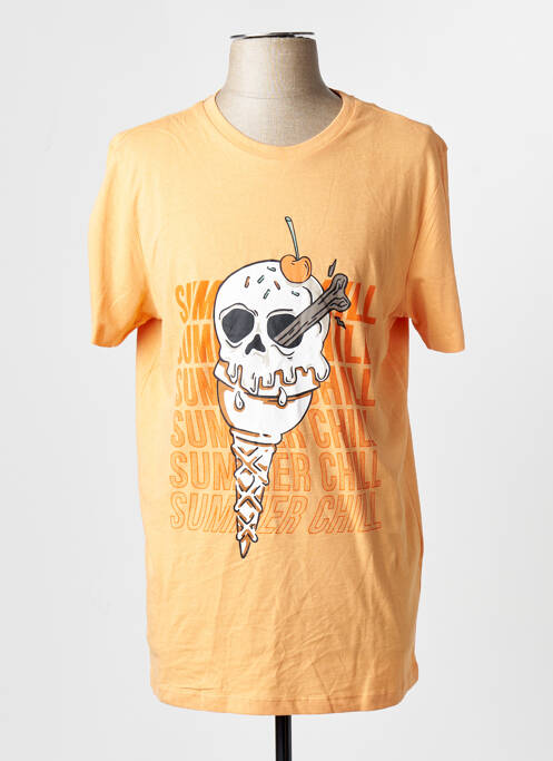 T-shirt orange JACK & JONES homme