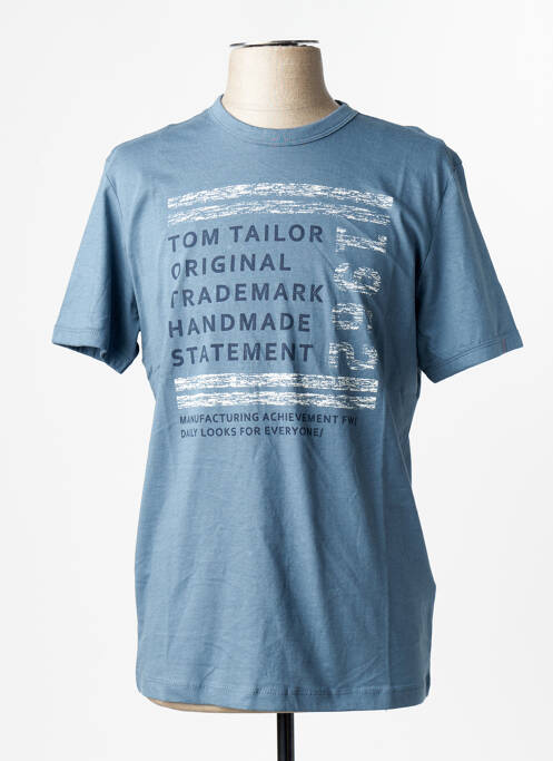 T-shirt bleu TOM TAILOR homme